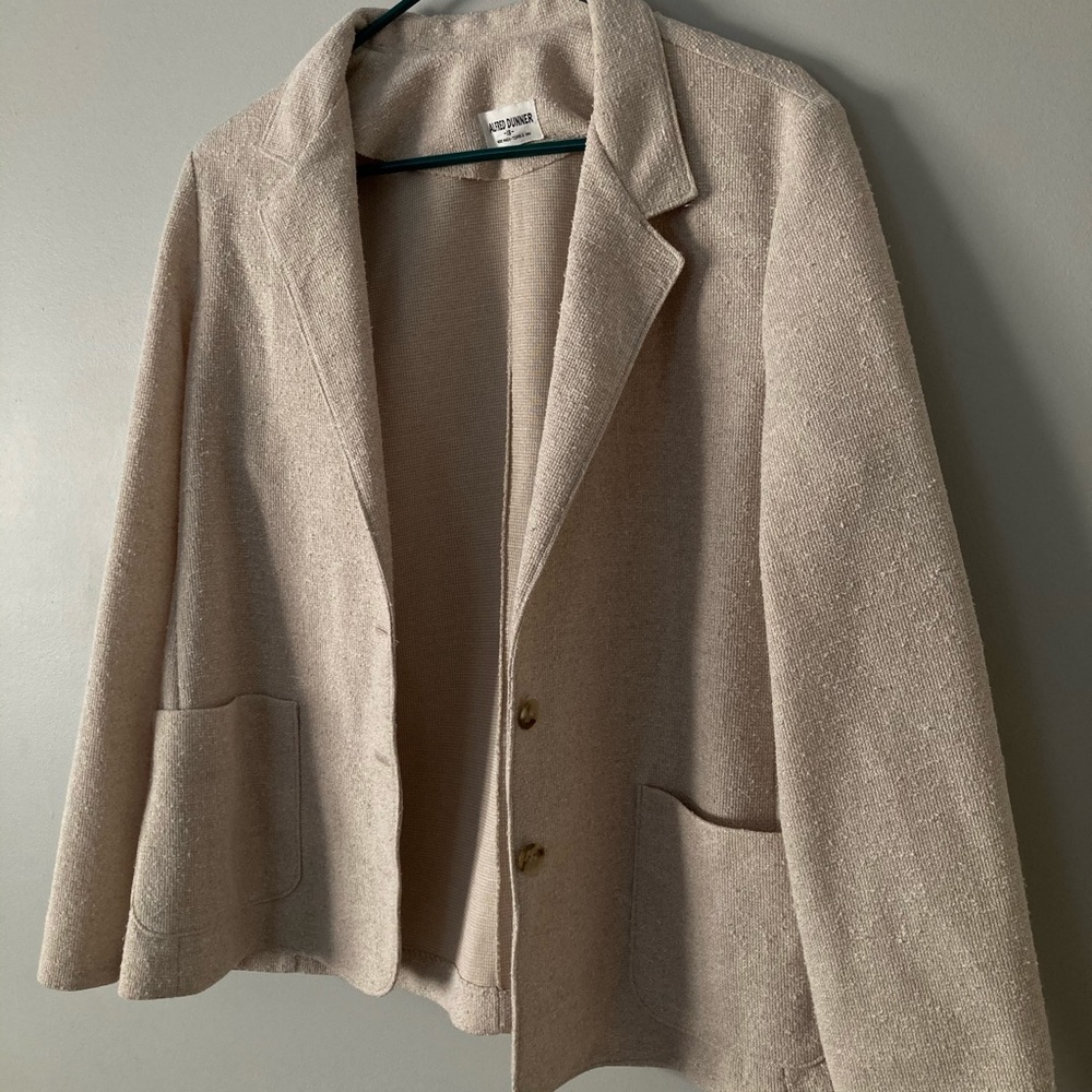 Alfred dunner tan blazer size 18